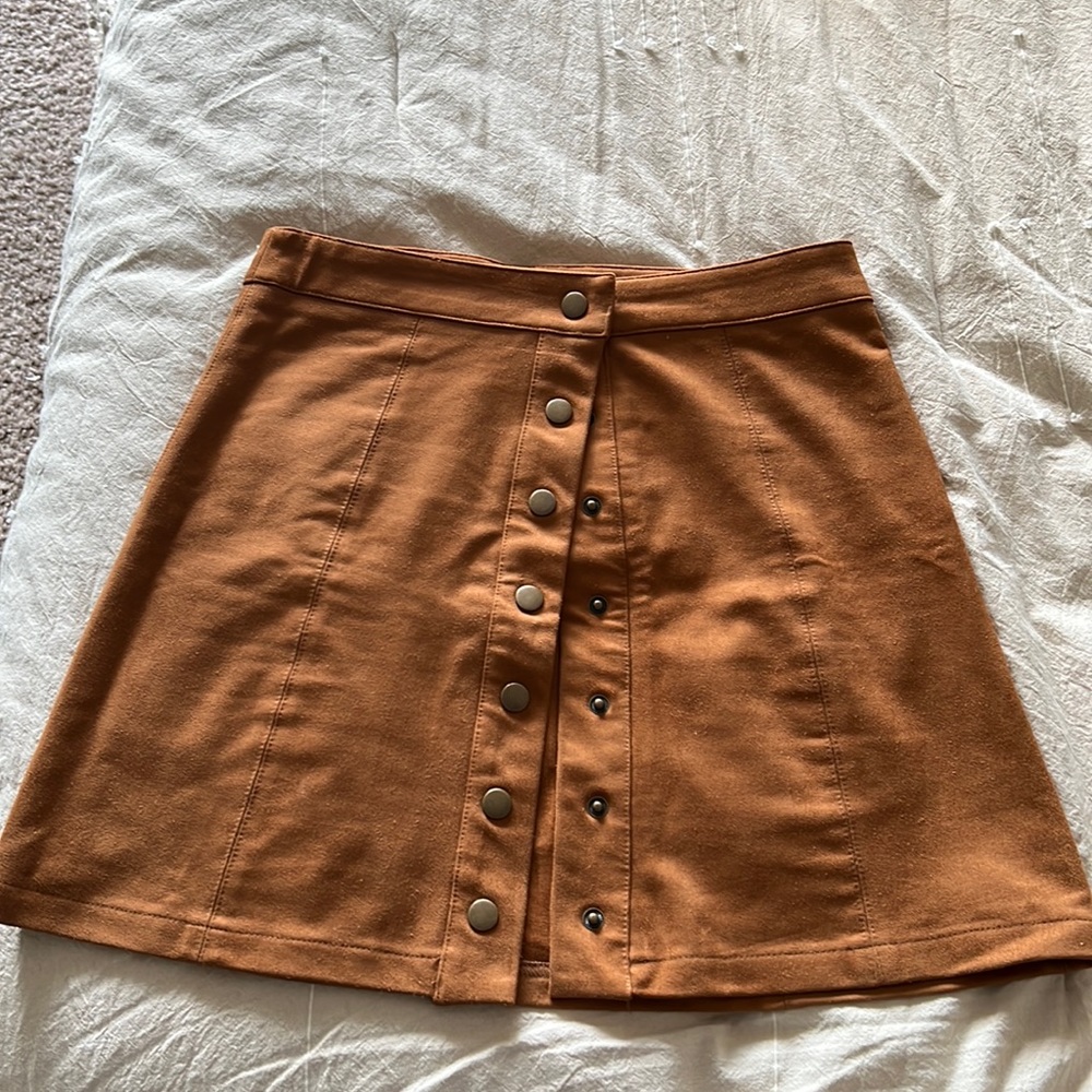Forever 21 Tan Mini Skirt